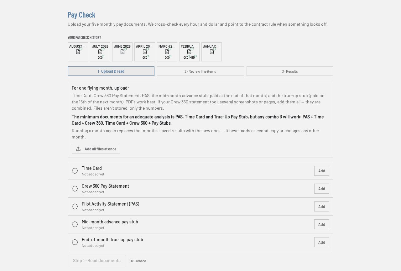 Pay Check screenshot